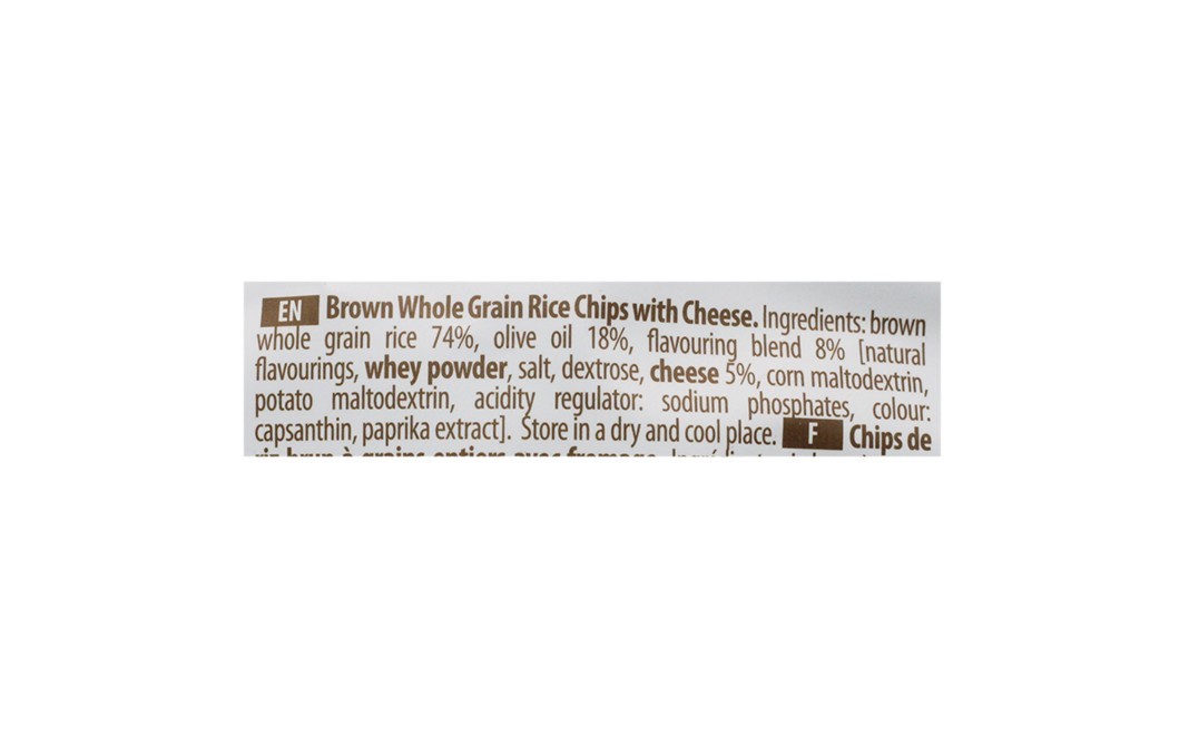 RiceUp Brown Rice Chips Cheese   Pack  60 grams